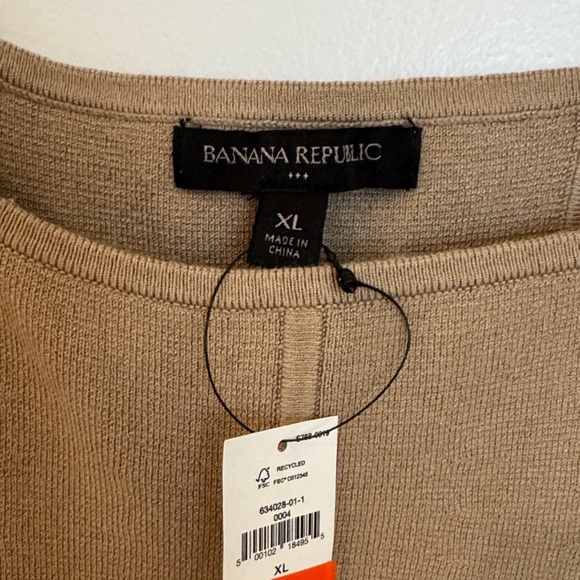 NEW Banana Republic Tan Sleeveless Top - Picture 3 of 5